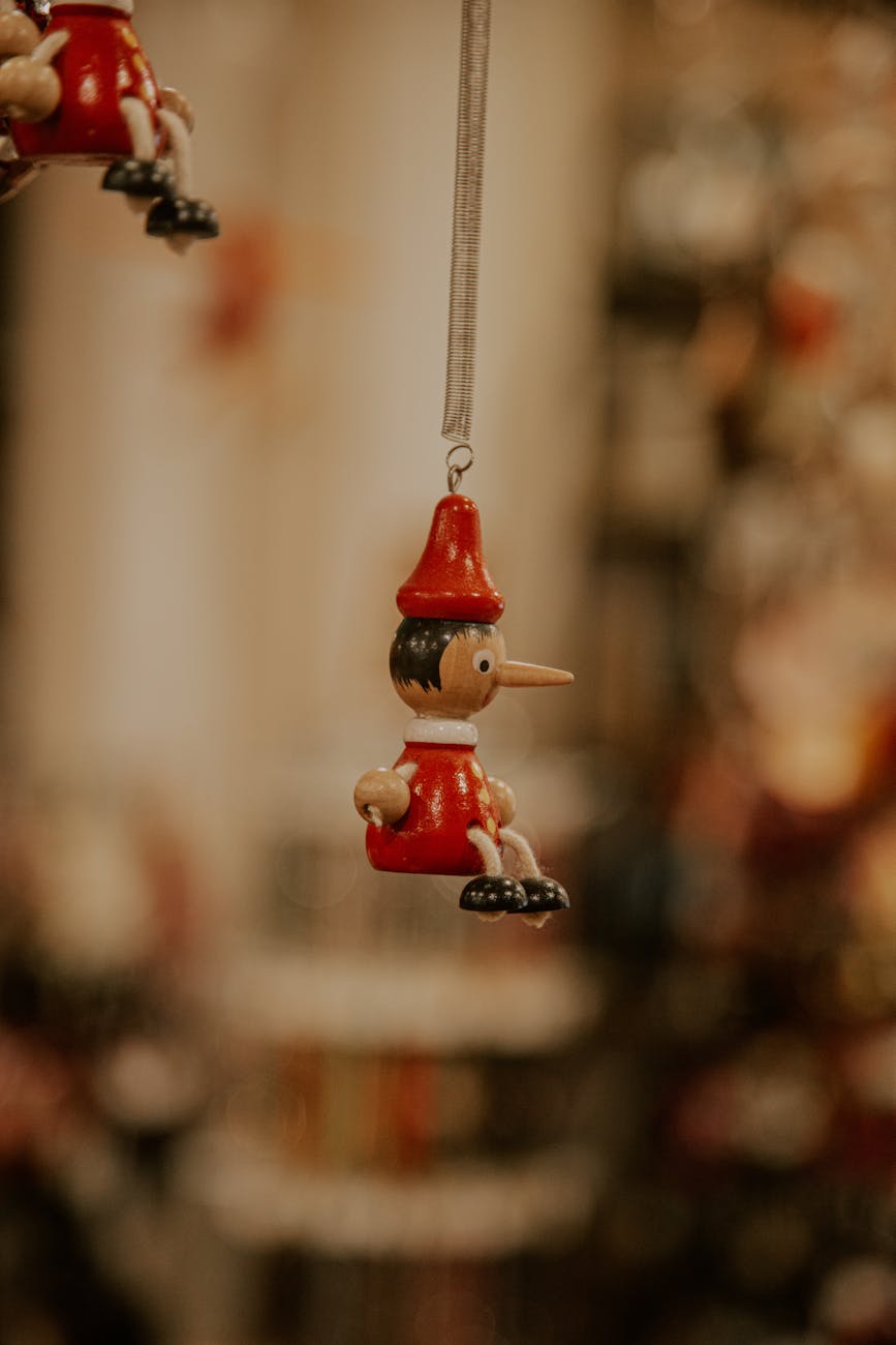 close up of a christmas ornament